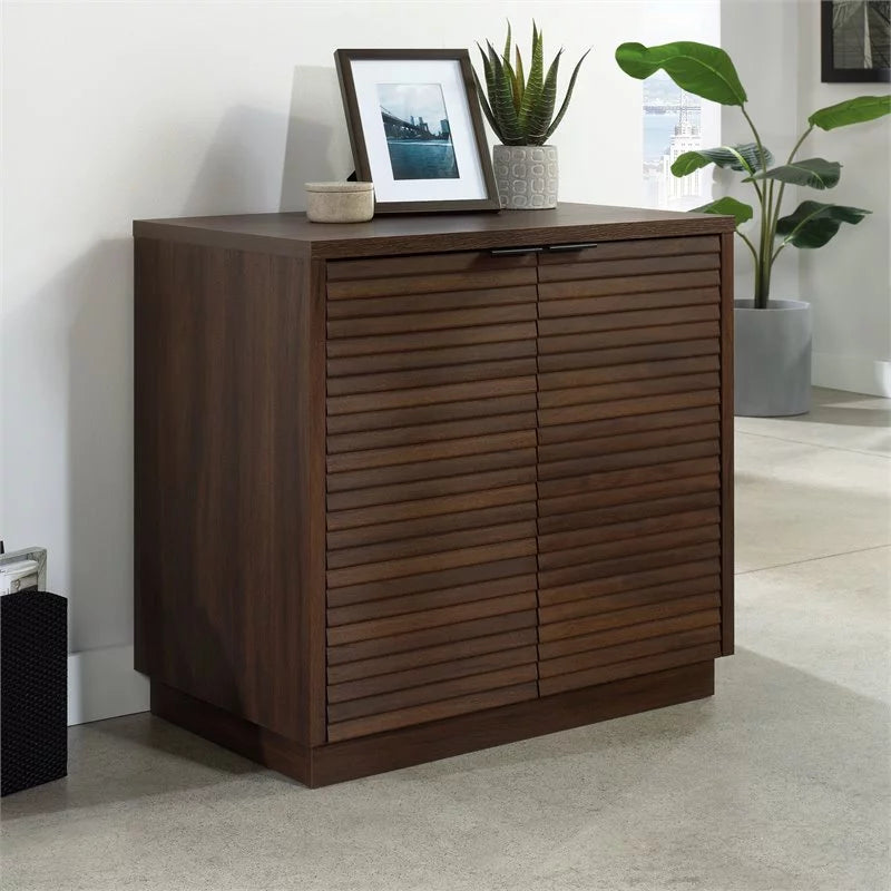 3-Piece Credenza Desk & Hutch & Utility Stand M747465