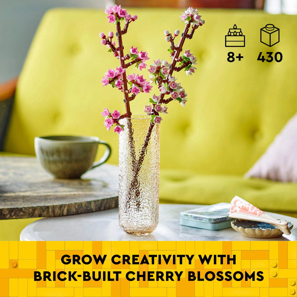 White and Pink Cherry Blossom Building Set V2318