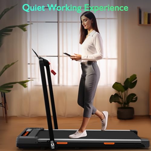 Under Desk Treadmill 2 in 1 Portable Walking Treadmill with Remote Control D8613