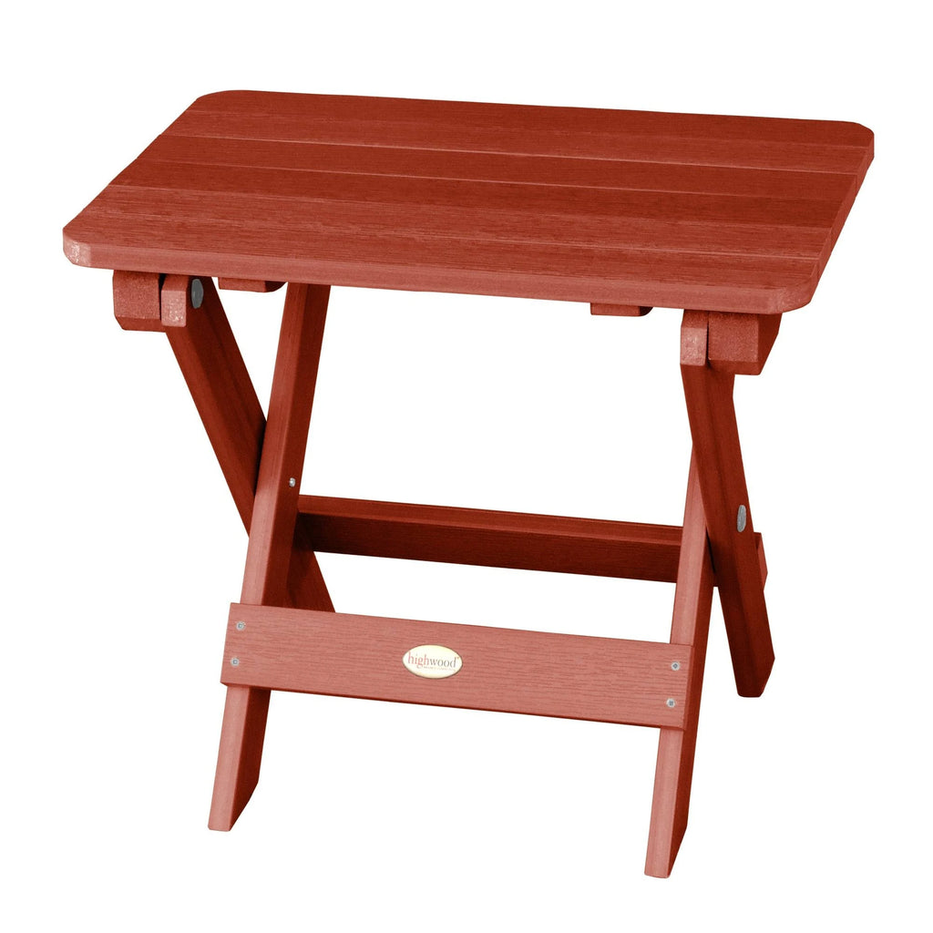 Rustic Red Folding Side Table C60675