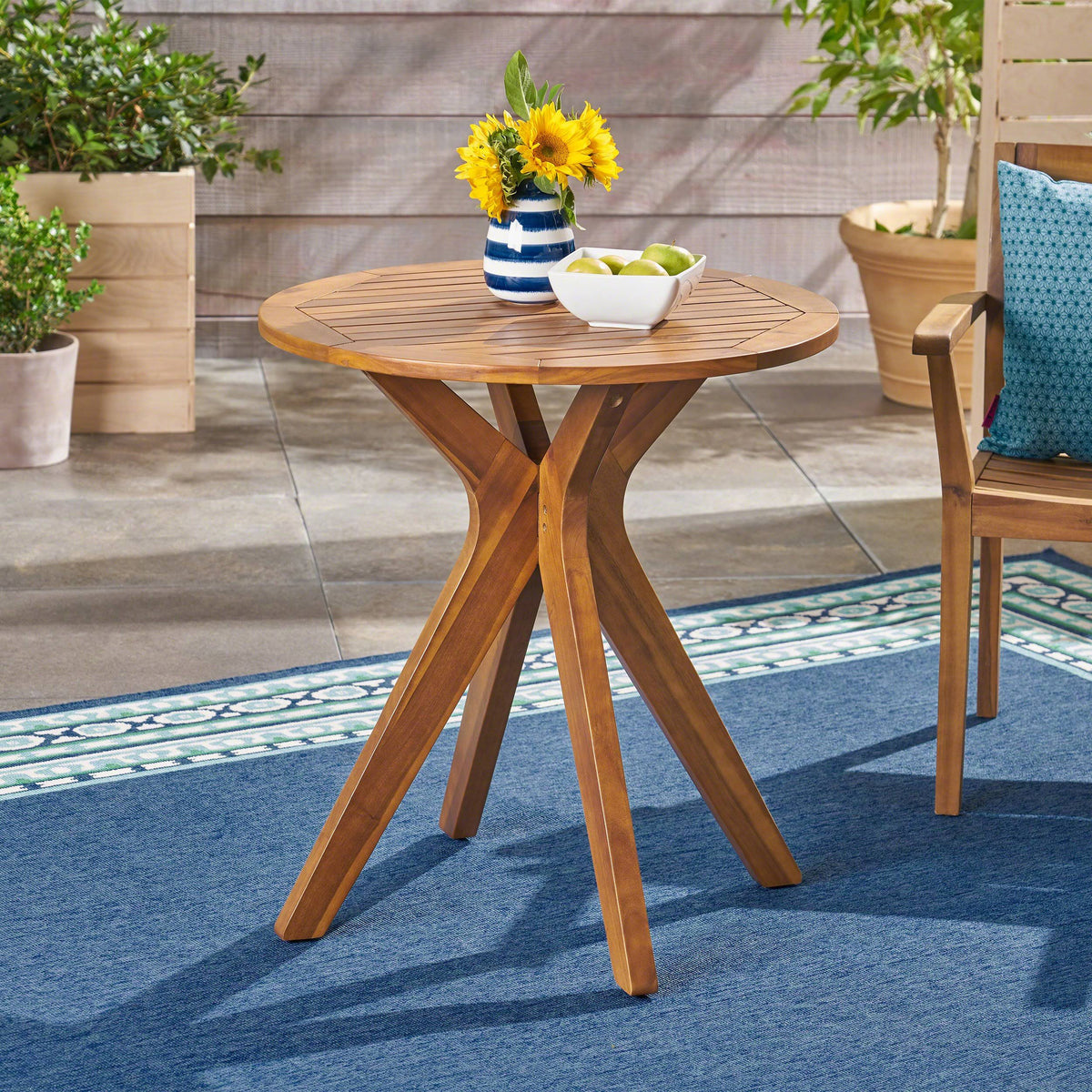 Grey Acacia Wood Bistro Table M421213