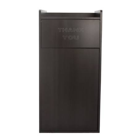 Black 40 Gallon Wood Trash Can Enclosure R28557