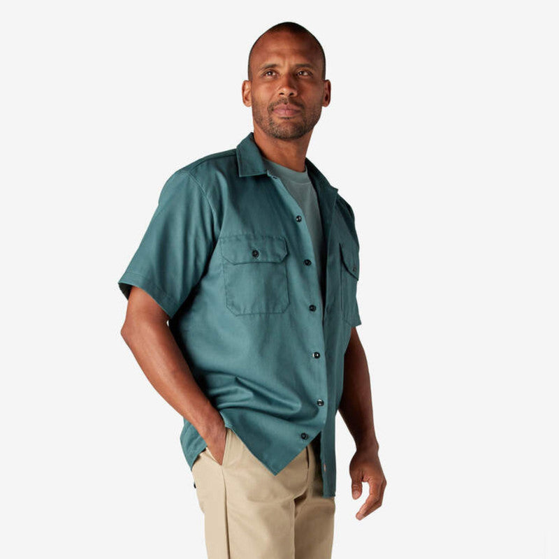 Twill Work Shirt, Lincoln Green, XT L900