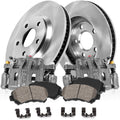 Premium Grade OE Loaded Calipers + Rotors + Low Dust Ceramic Brake Pads Kit E9402