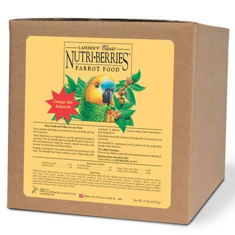 Classic Nutri-Berries Parrot Food - 20 lbs A915