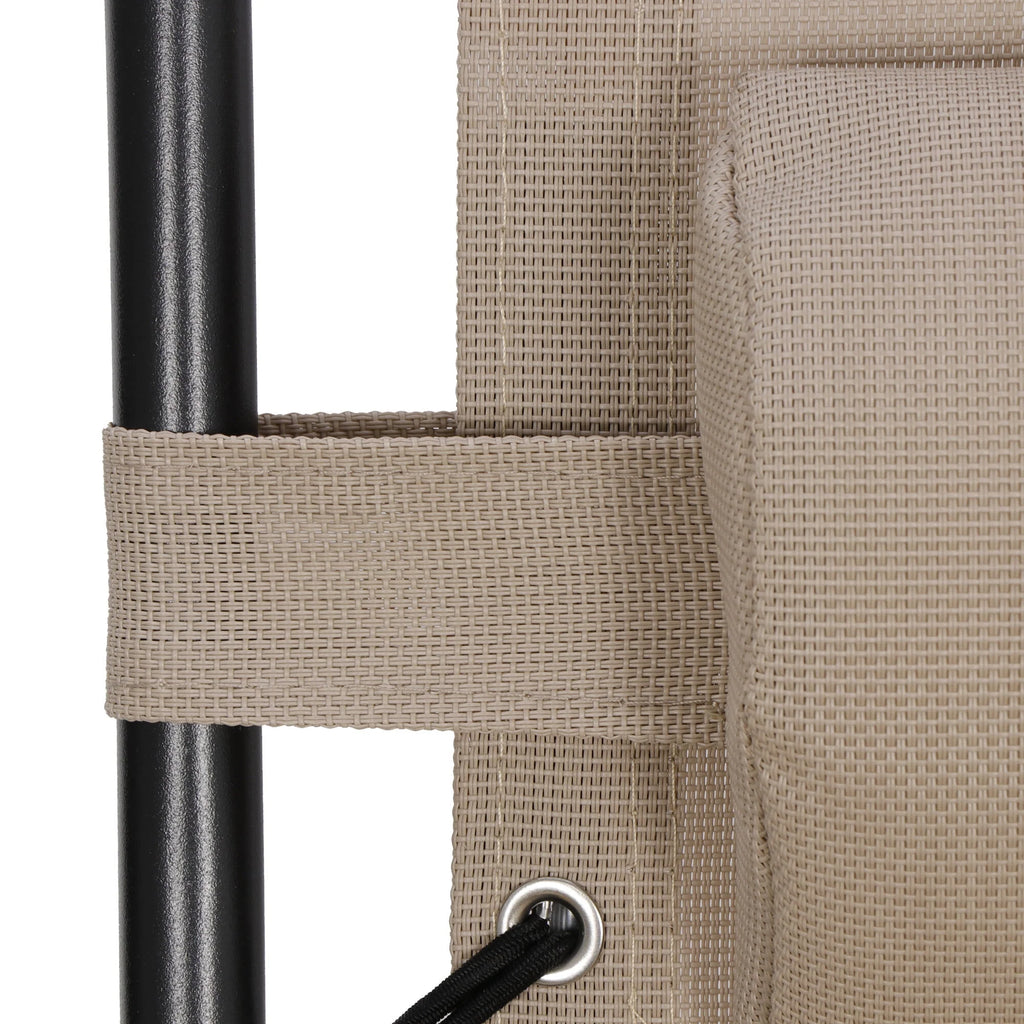2 Pack Beige Steel Zero-Gravity Chair T476865