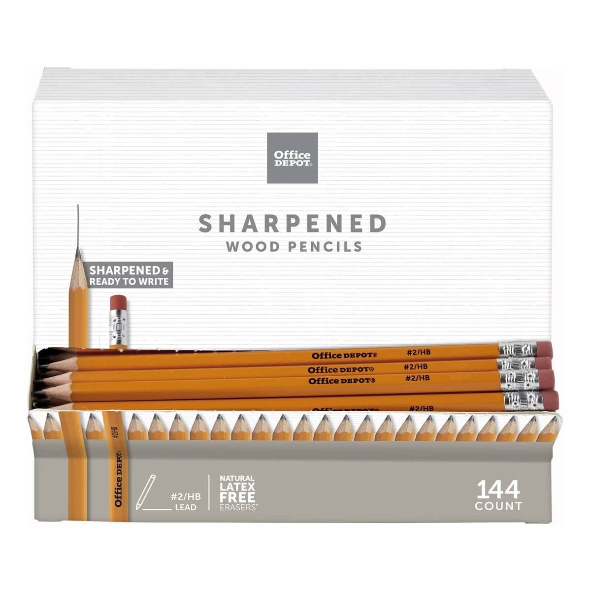Yellow Woodcase Pre-Sharpened Pencils, 2.2 mm, HB, Box of 144 Z420