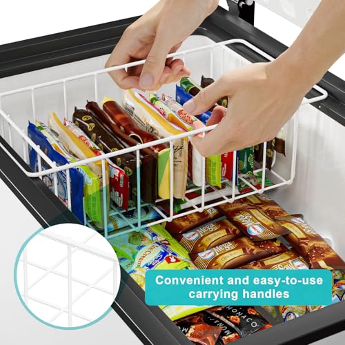 Pearl White Freezer Wire Baskets O3144