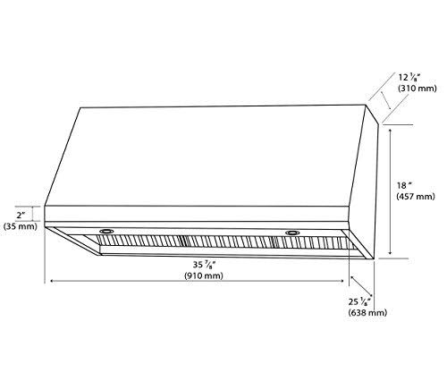 36-Inch Stainless Steel Under-Cabinet Range Hood U8965