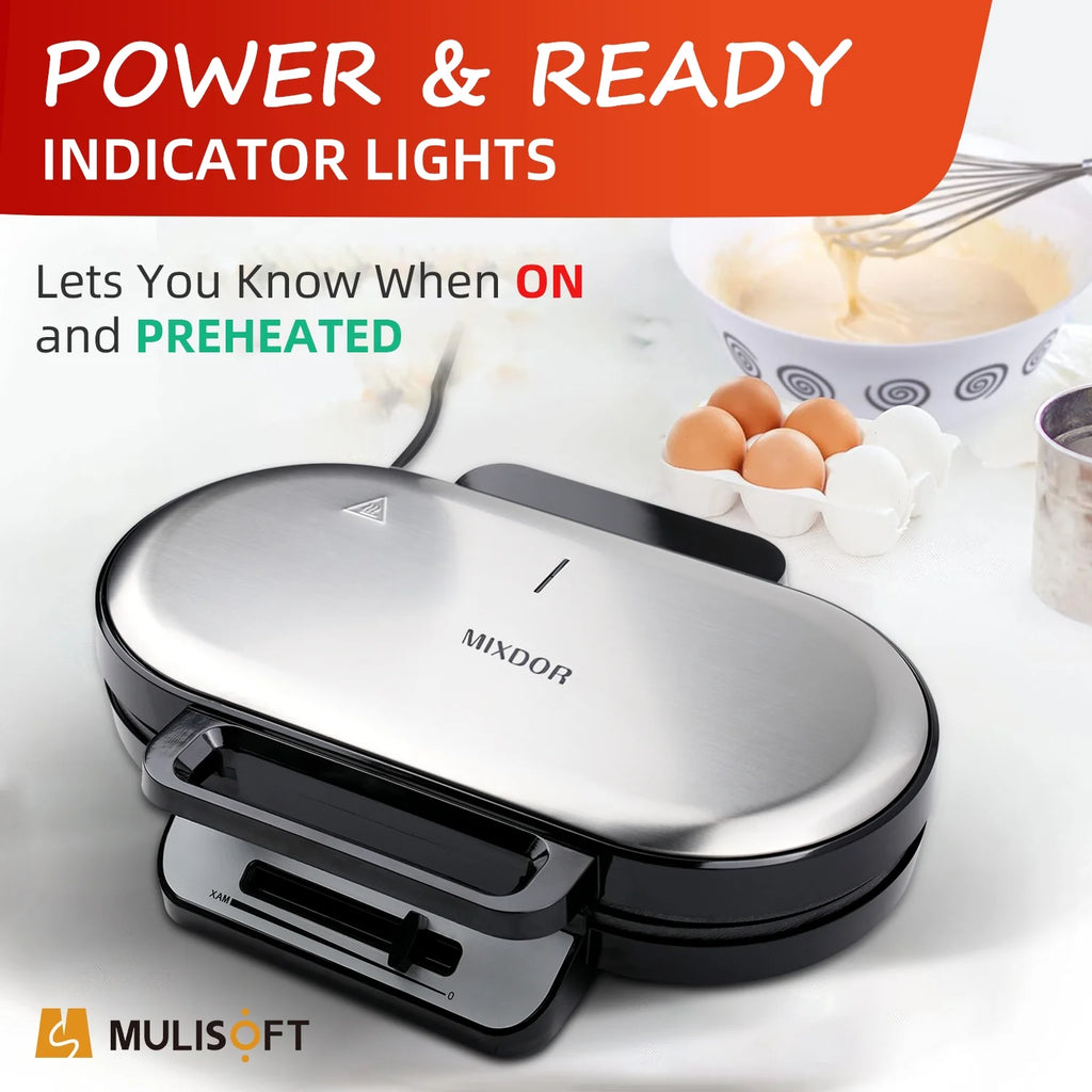 1200W Double Non-Stick Waffle Maker G743134