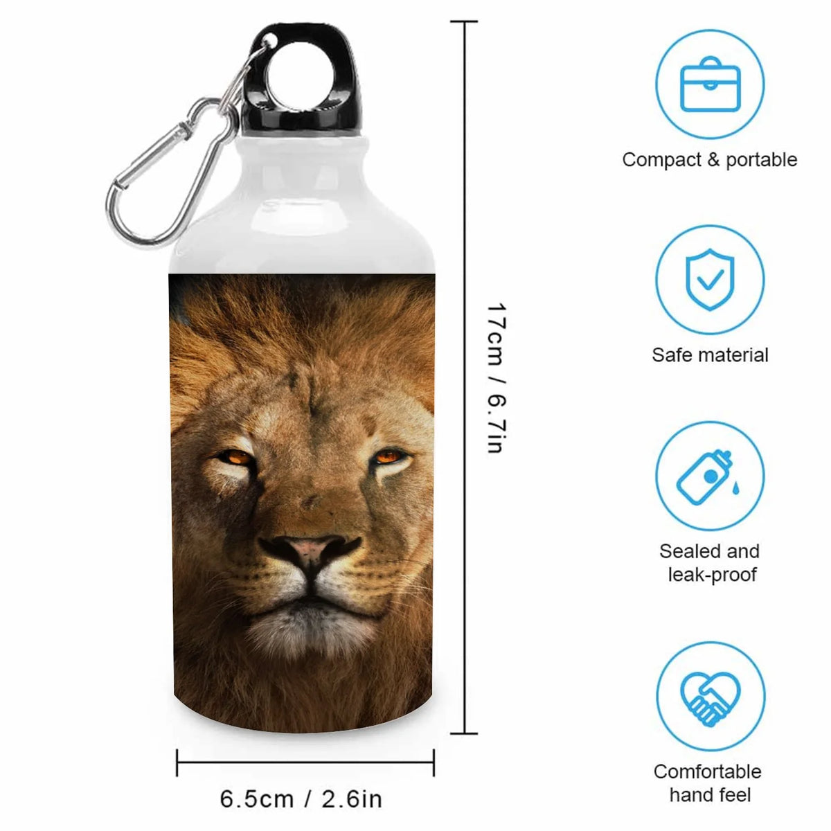 400ml Sport Aluminum Water Bottle with Twist Cap O715