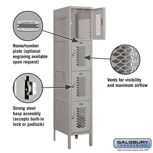 Gray Metal Locker E4225