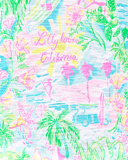 Multi Lilly Loves California Top D7681