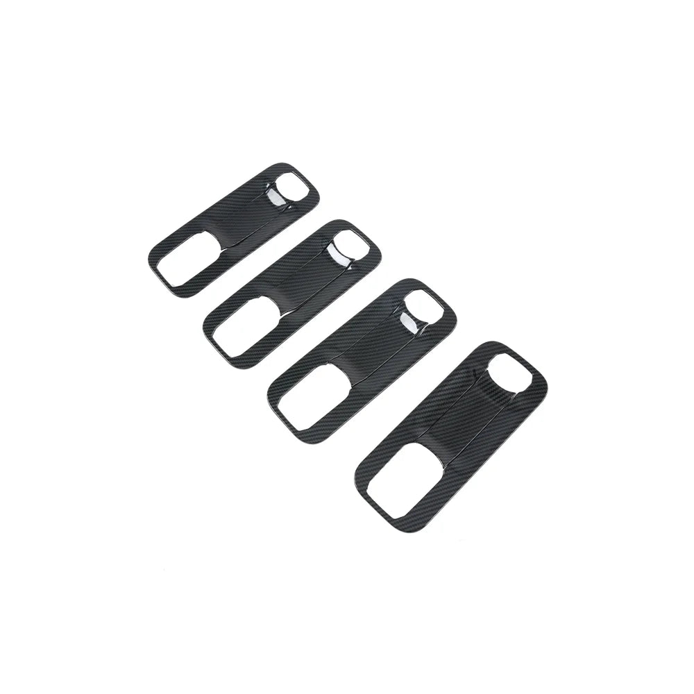 8 Pcs/Set ABS Imitate Carbon Fiber Handle Bowl Cover Door Lock Panel Frame For Ford F-150 Raptor 2015-2020 Car Exterior Decorative Sticker S534196