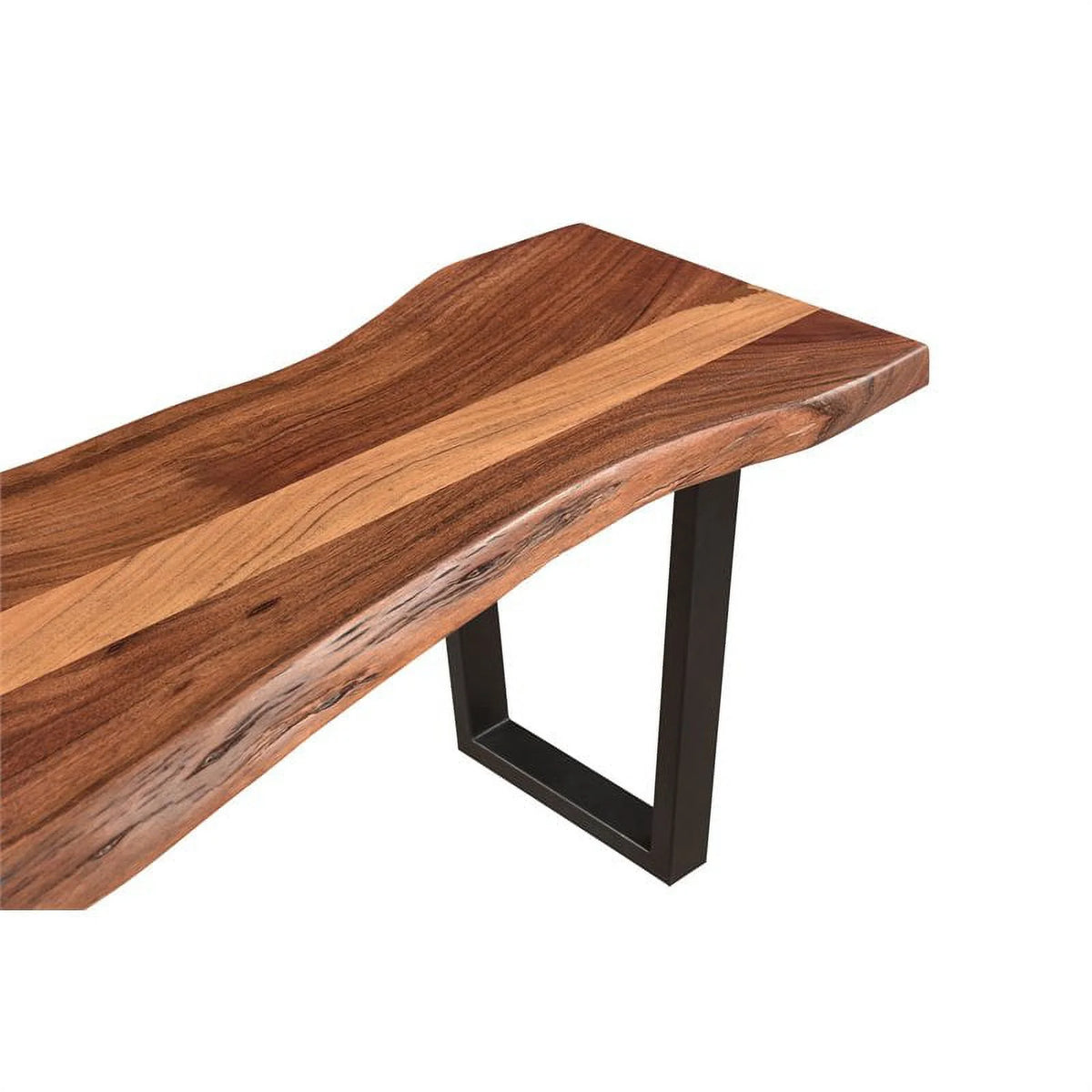 66" Live Edge Solid Wood Dining Bench Z70737