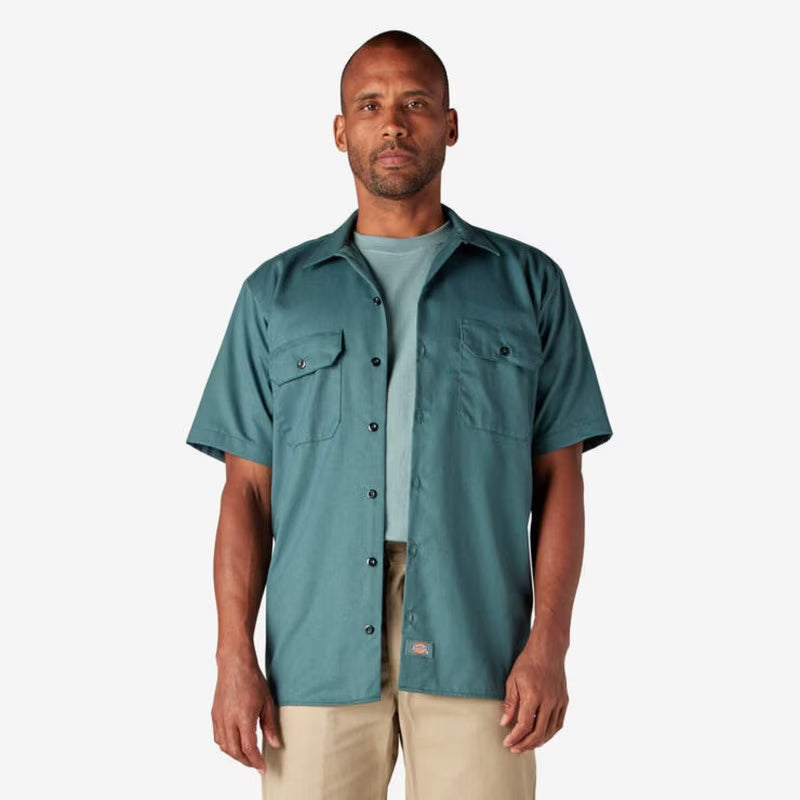 Twill Work Shirt, Lincoln Green, XT L900