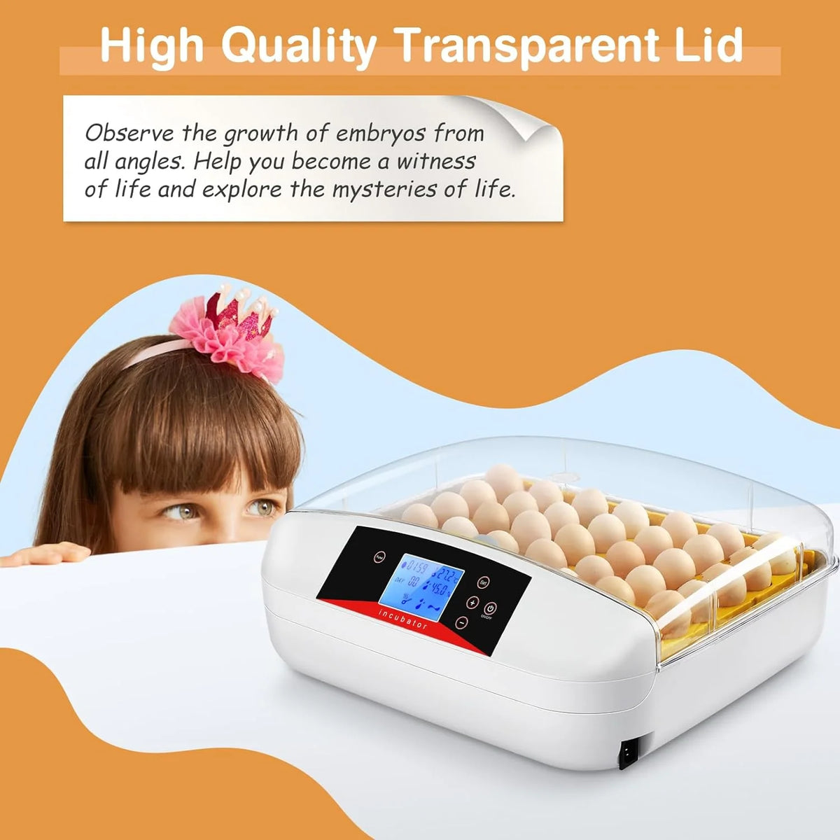 Automatic Egg Incubator with 42 Hatching Chicks D208845
