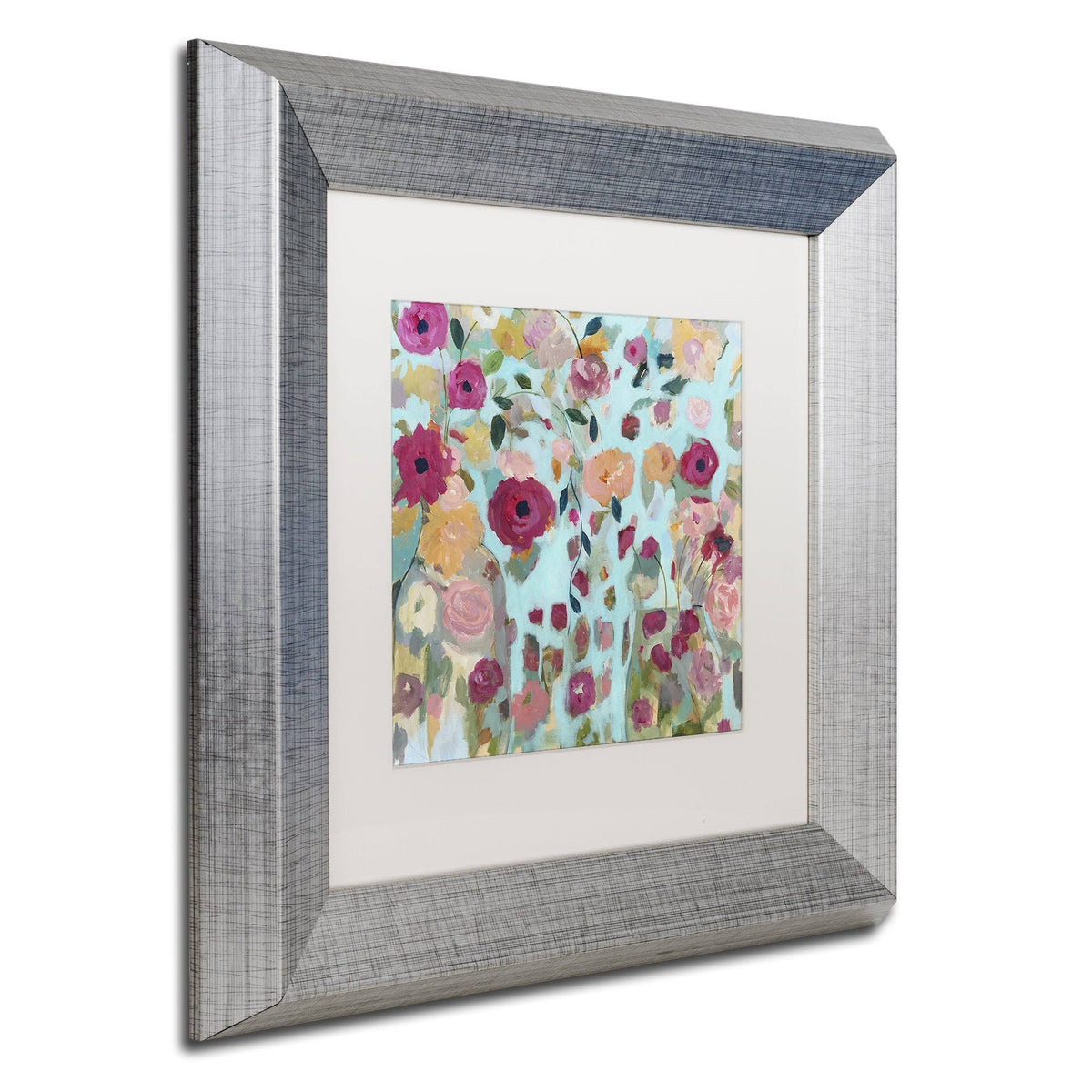 Silver Matted Framed Art P7578