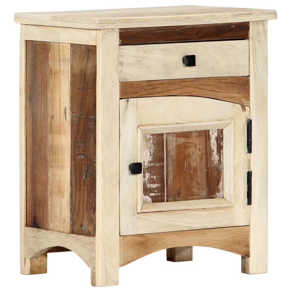 Bedside Cabinet Solid Reclaimed Wood Z815