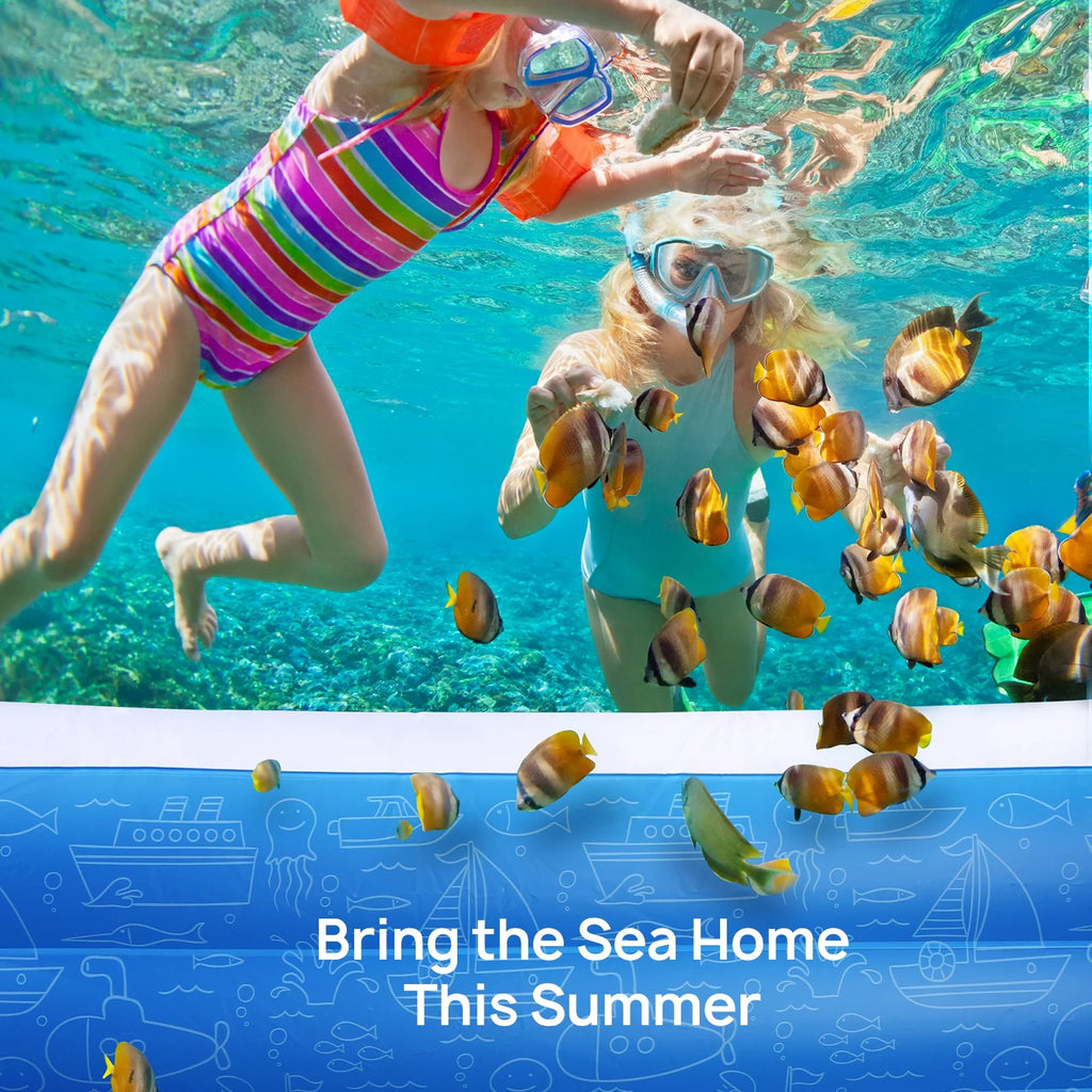 Inflatable Swimming Pools 119'' x 72'' x 20'' E97379