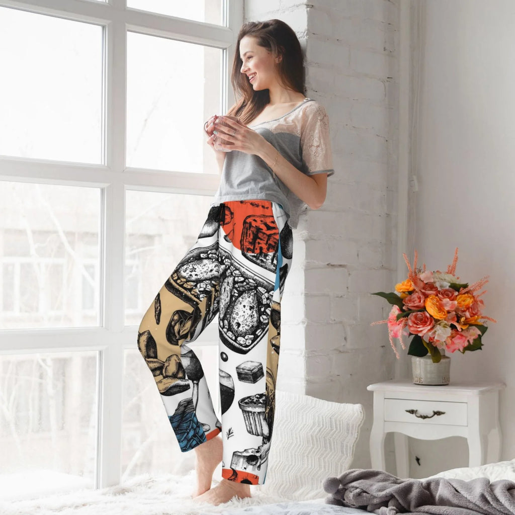 Women's Pajama Pants with Pockets K7101