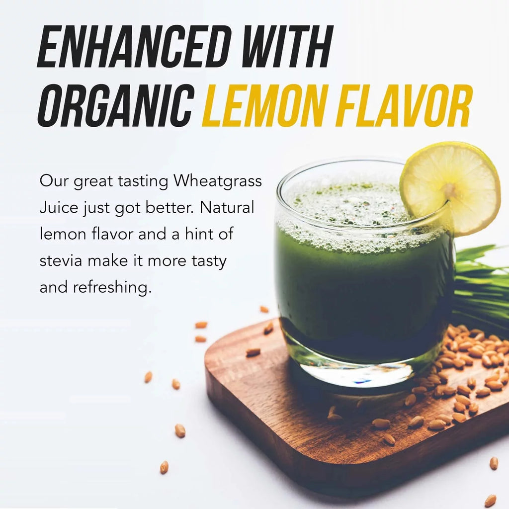 Organic Wheatgrass Juice Powder Lemon Flavor E818025