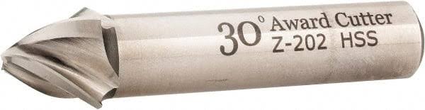1/8x22 Small End Diam 1/2x22 LOC 4-Flute High Speed Steel Tapered Square End Mill M258360