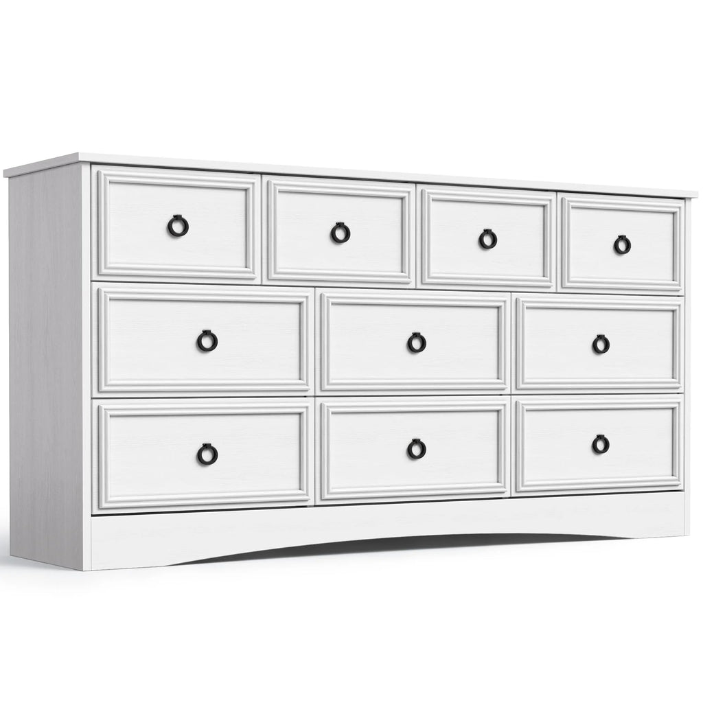 White 10 Drawer Dresser L90316