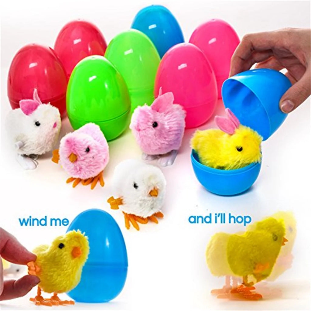 8Pcs Plastic Wind Up Toy Surprise Egg A610