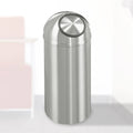 12 Gallon Dome Top Trash Receptacle with Plastic Liner E194