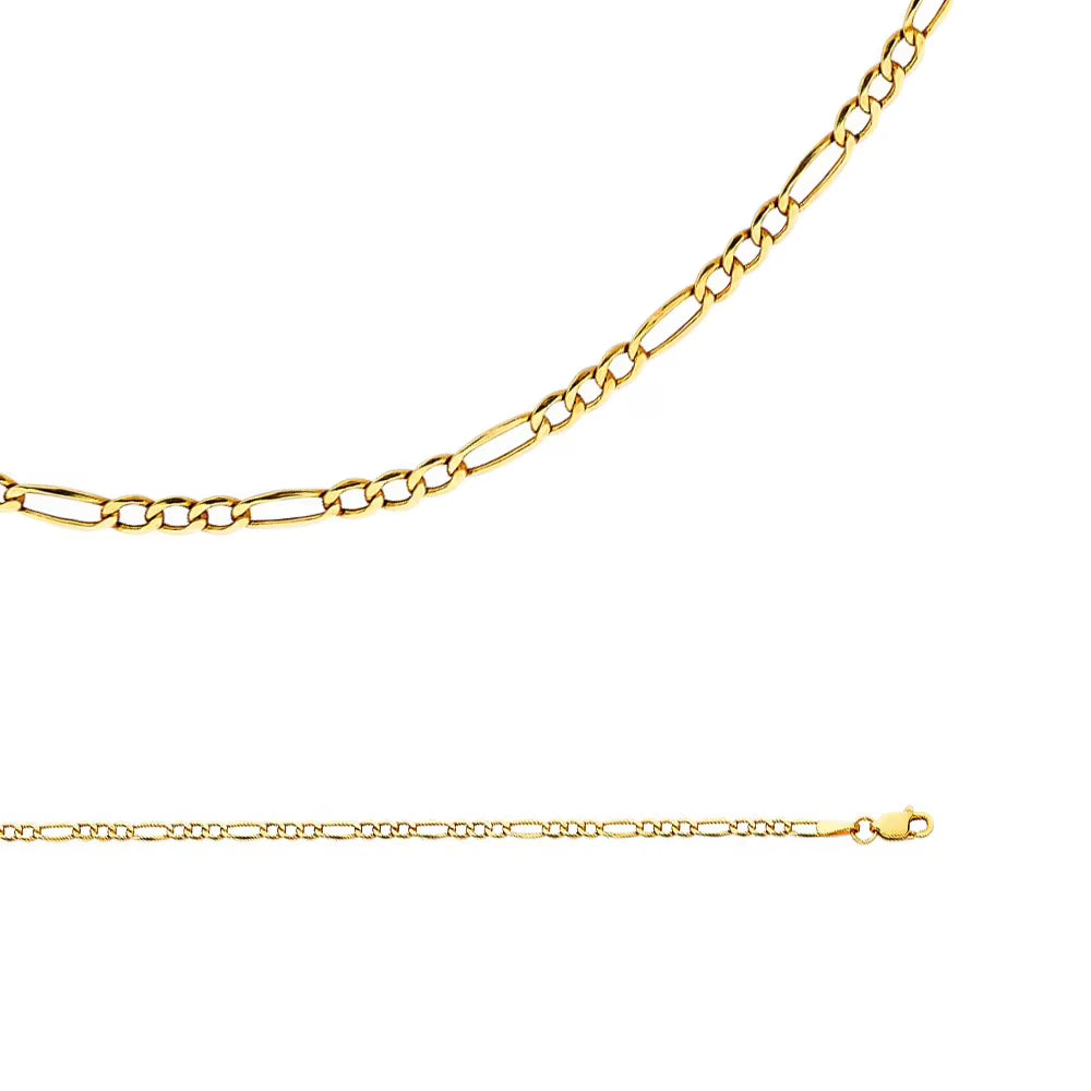 14k Yellow Gold Necklace 2.6 mm 16 inch S42079