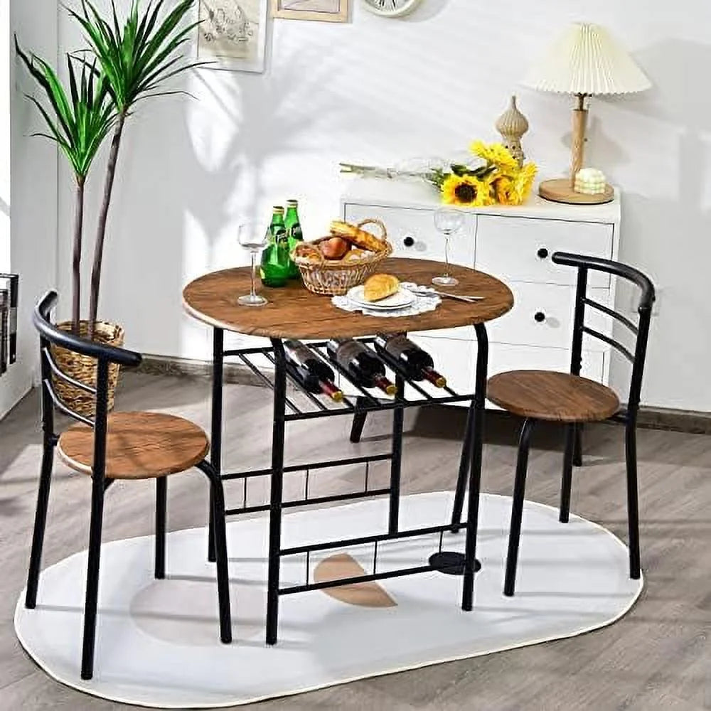 3 Piece Dining Set with Metal Frame R225