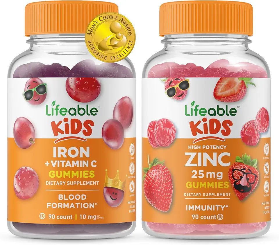 Iron & Vitamin C Kids + Zinc 50mg Gummies Z42294