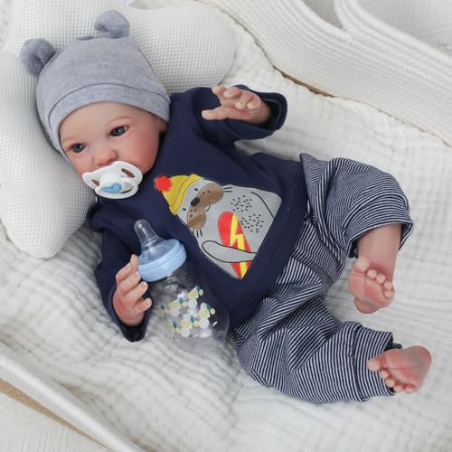 Realistic Reborn Baby Dolls Boy 18 Inch Lifelike Soft Weighted Newborn Baby Doll A968583
