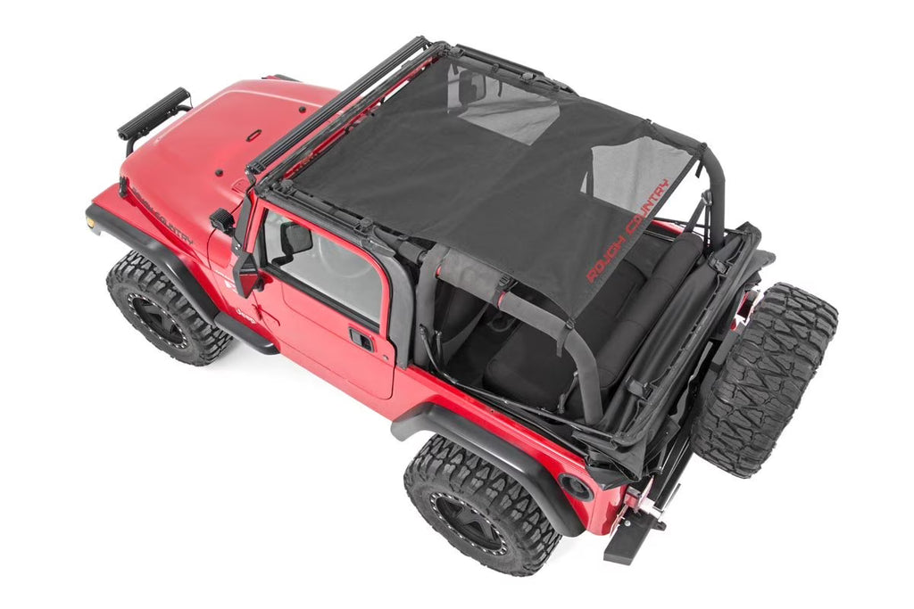 Black Mesh Bikini Top for Jeep Wrangler P1888