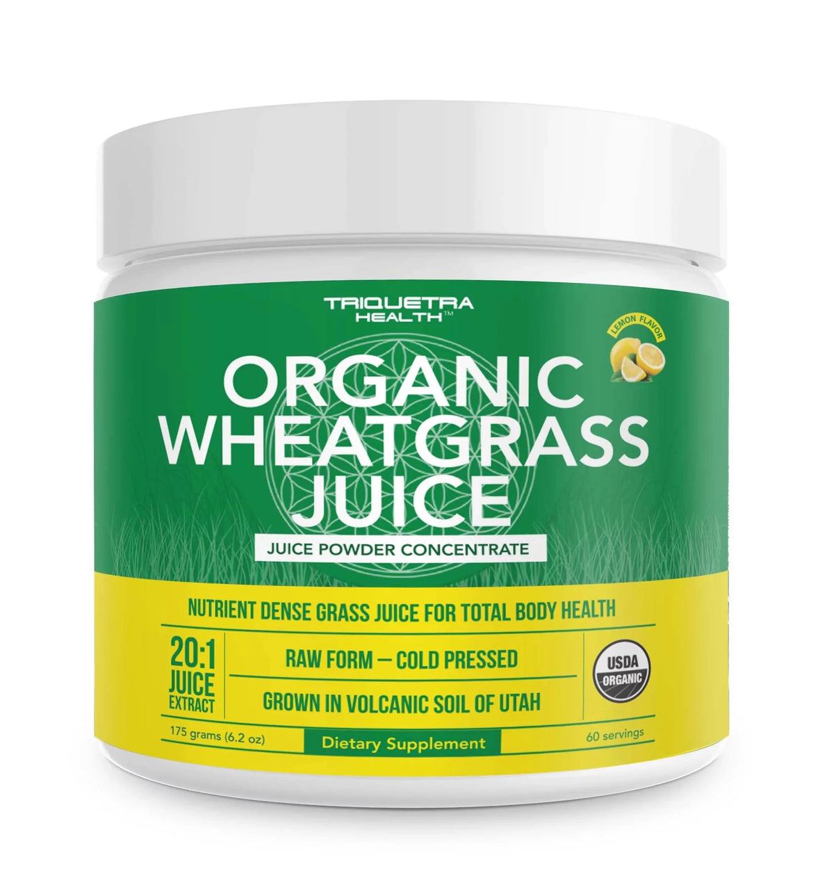 Organic Wheatgrass Juice Powder Lemon Flavor E818025