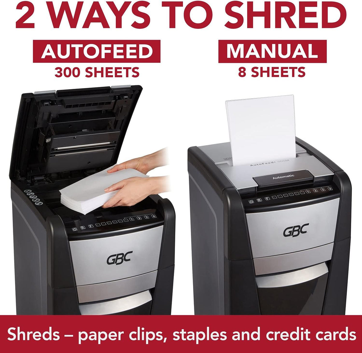 Auto Feed+ 230 Sheet Capacity Micro-Cut Paper Shredder J55118