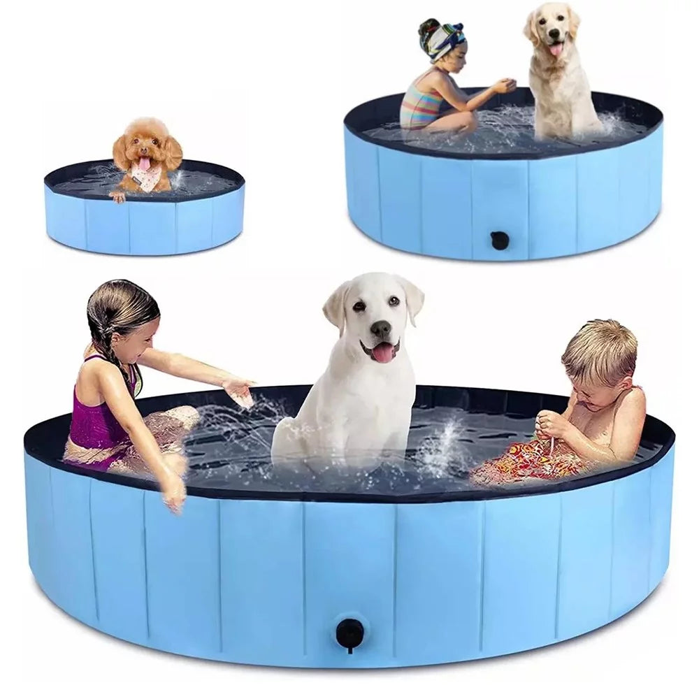 Foldable PVC Pet Swimming Pool Blue M R826