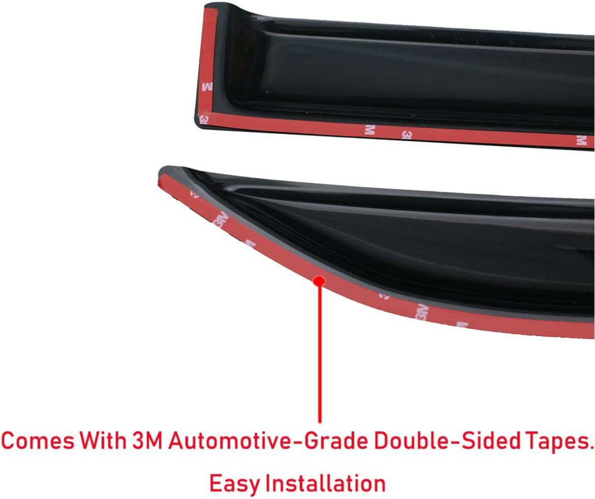 Side Window Visors Rain Guards 4-Piece Set V147618