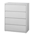 4 Drawer Steel Lateral File Cabinet Light Gray Y996823