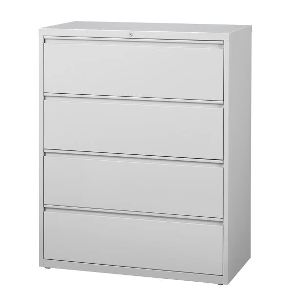 4 Drawer Steel Lateral File Cabinet Light Gray Y996823