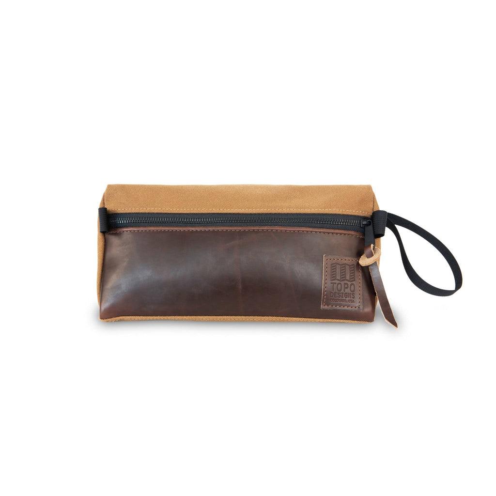Black Canvas Dopp Kit with Black Leather J78831