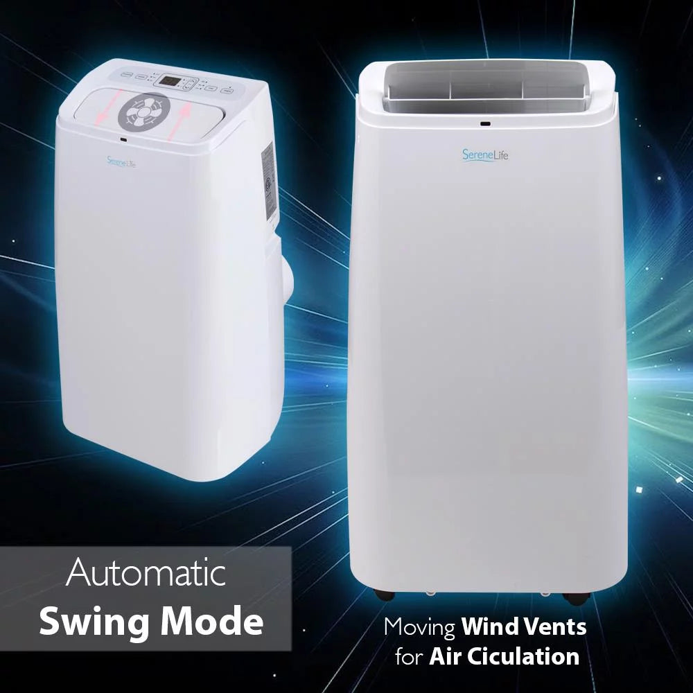 Portable Air Conditioner with Built-in Dehumidifier & Fan Modes, 12,000 BTU W215339