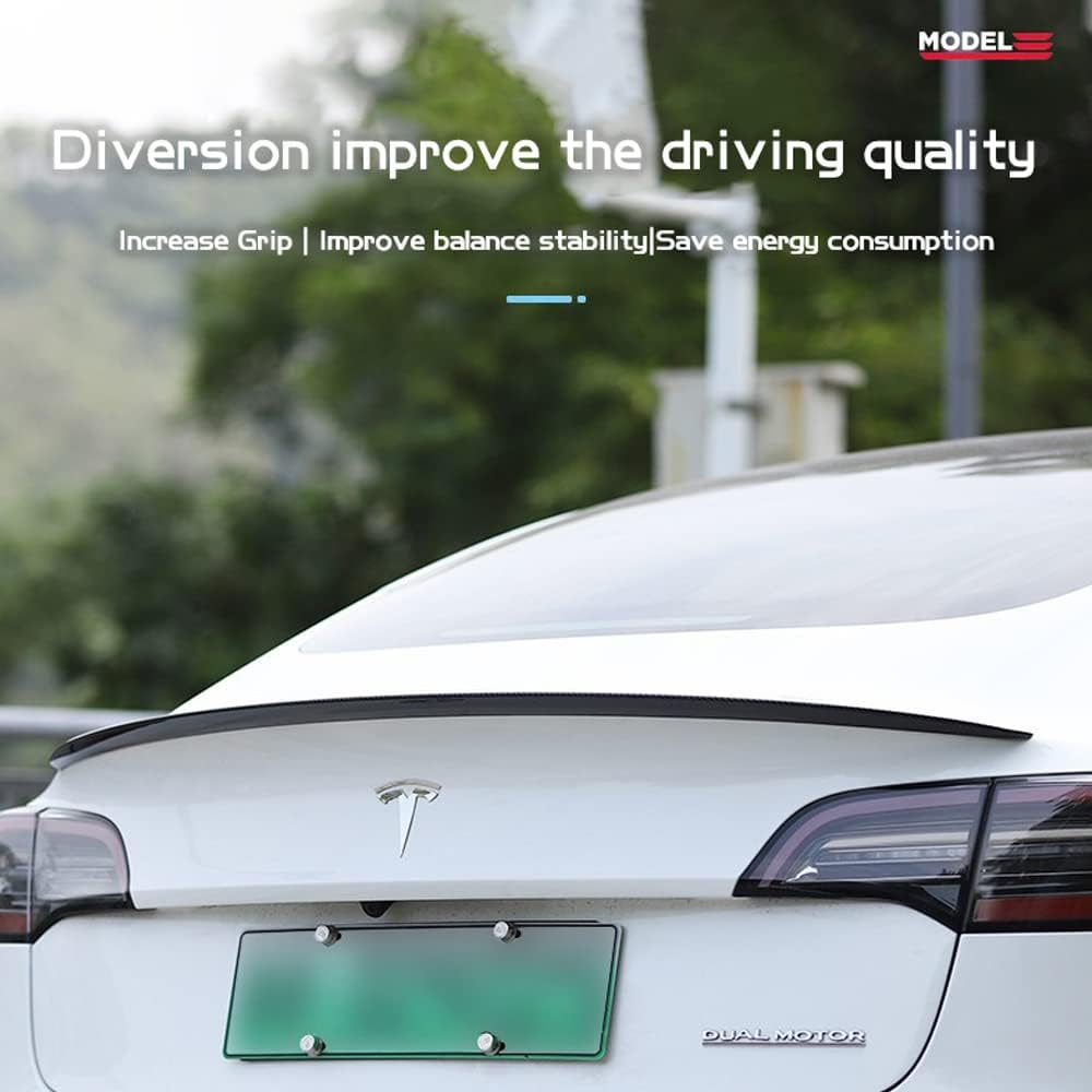 Real Carbon Fiber Rear Trunk Spoiler F706475