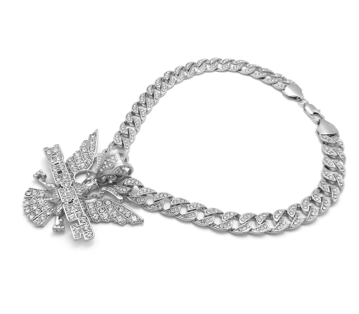 18" Silver Cuban Chain Necklace F27827