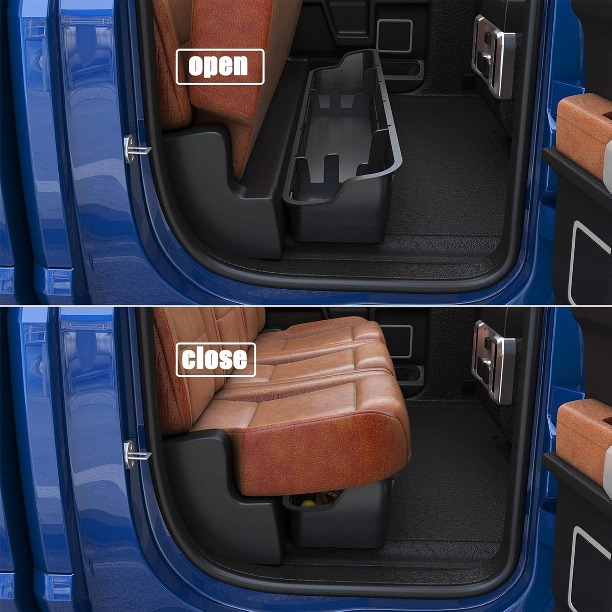 True Black Underseat Storage Box K393829