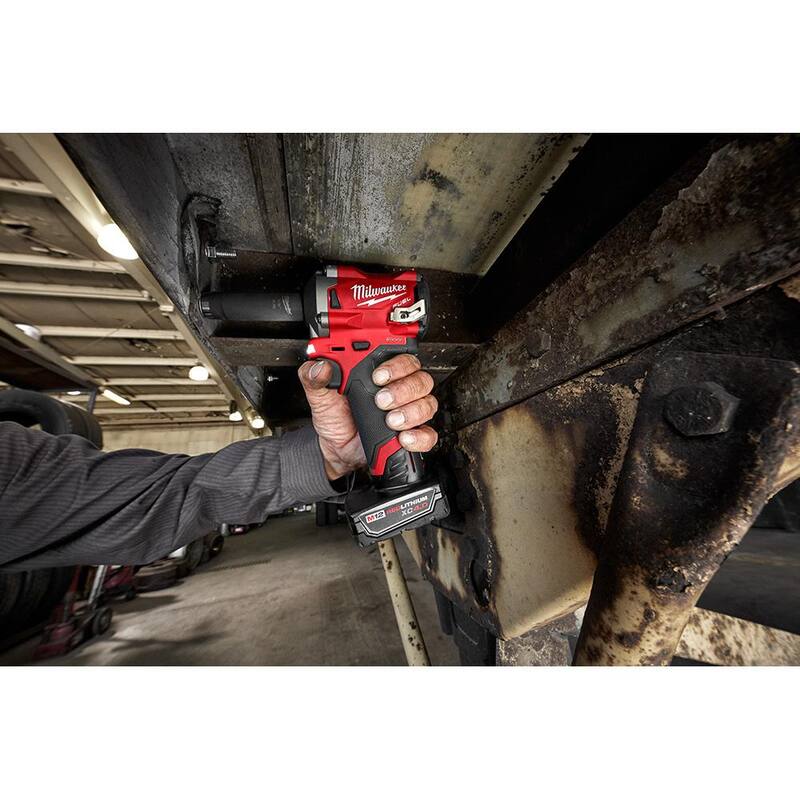 12V Brushless Cordless 1/2 in. Impact Wrench Kit & Right Angle Impact Wrench V58086