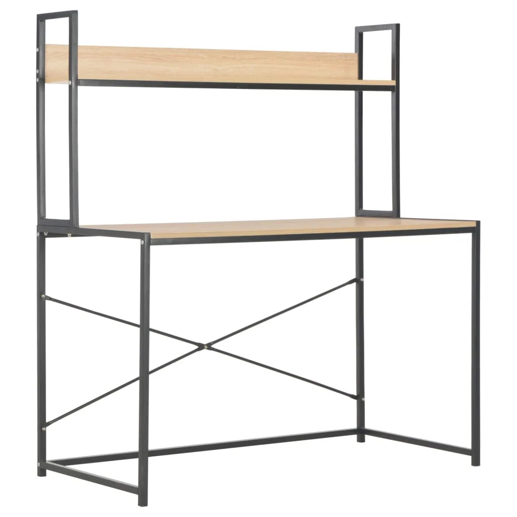 Black and Oak Computer Desk E321398