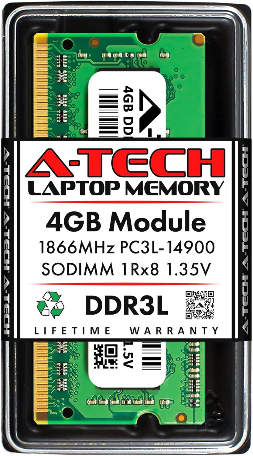 16GB (2x8GB) DDR3 / DDR3L 1866MHz SODIMM PC3L-14900 2Rx8 Dual Rank 1.35V CL13 204-Pin Non-ECC Unbuffered Notebook Laptop RAM Memory Upgrade Kit Pack of 2 F973