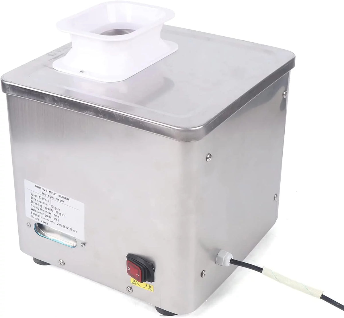 Electric Meat Cutting Machine with Stainless Steel Blade J582132